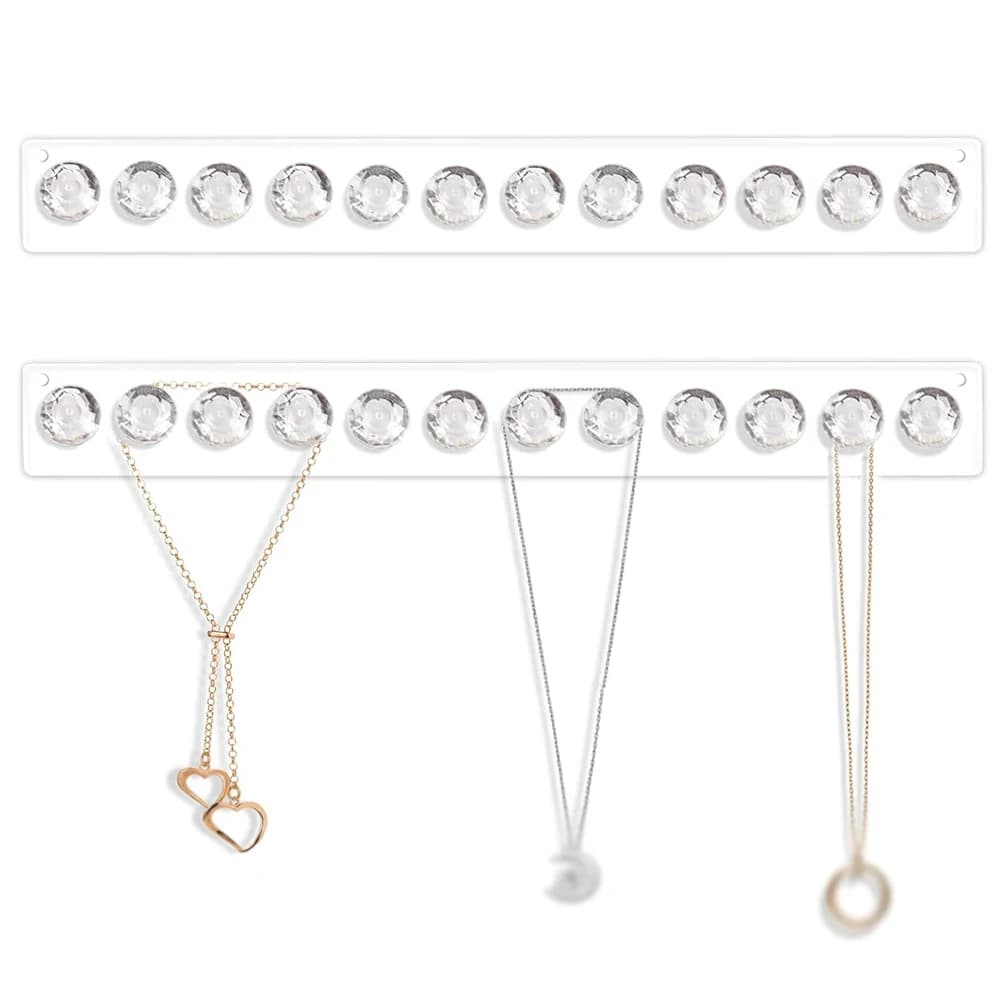 Cintres de collier porte-colliers en acrylique organisateur de bijoux mural porte-collier suspendu pour colliers Bracelets chaînes