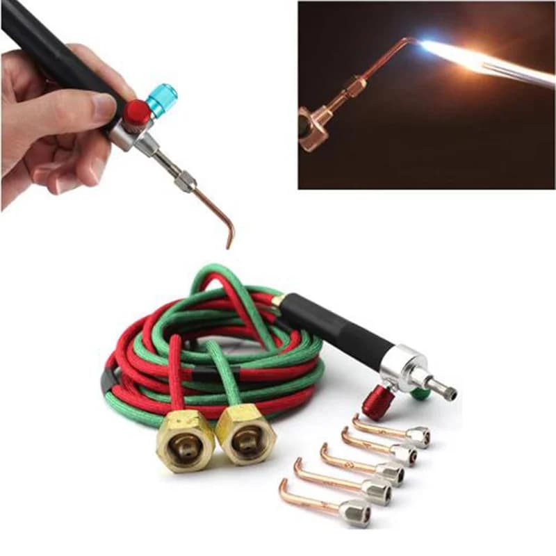 Régulateurs de torche Smith Little Torch pour la soudure de bijoux, torche à oxygène pour la fusion de l'or, torche à souder pour bijoux avec 5 embouts