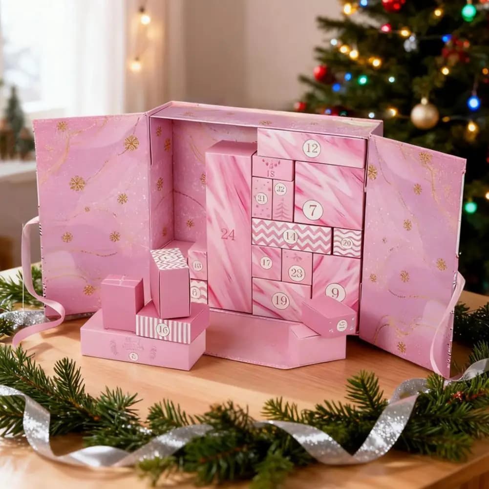 Calendrier de l'Avent bricolage coffrets cadeaux de noël 2025 calendrier de l'Avent de noël coffrets cadeaux bricolage boîtes de compte à rebours rechargeables pour noël