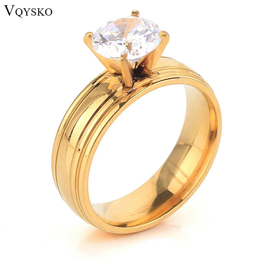 VQYSKO-Bagues en Acier Inoxydable pour Bijoux, Accessoire de Bijouterie à la Mode, Vente en Gros