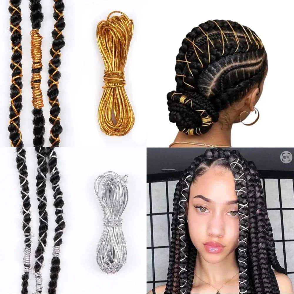 Tresses de cheveux tressées africaines
