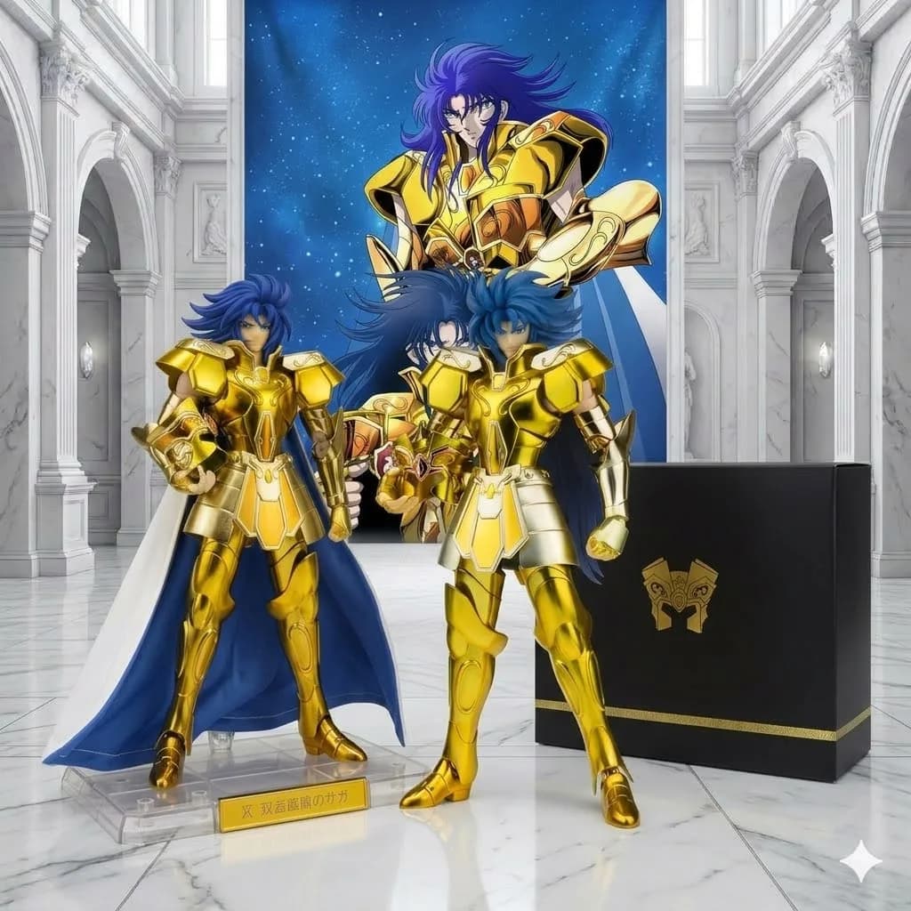 [Livraison en 9H] Neuf en stock Modèle métallique MSTM Saint Seiya Myth Cloth EX Gemini Saga Kanon 3.0 Plus Figurine d'action Chevaliers du Zodiaque