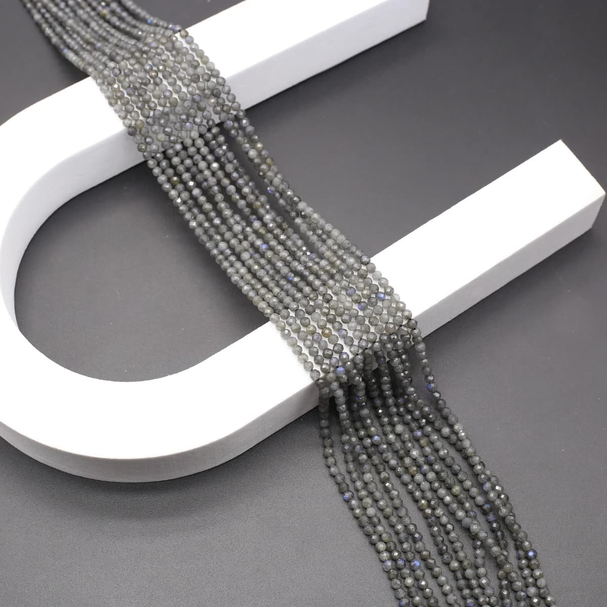 Perles Rondes à Facettes en Pierre Naturelle, Flash Labrumen, DIY, Bijoux, Collier, Boucles d'Oreilles, Bracelet, Breloques, Accessoires, Cadeau, 3mm