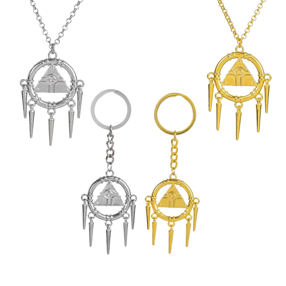Porte-clés pendentif en forme de blocs de construction, pyramide à la mode, pour femmes et hommes, accessoire de bijoux, collier pyramide, cadeaux