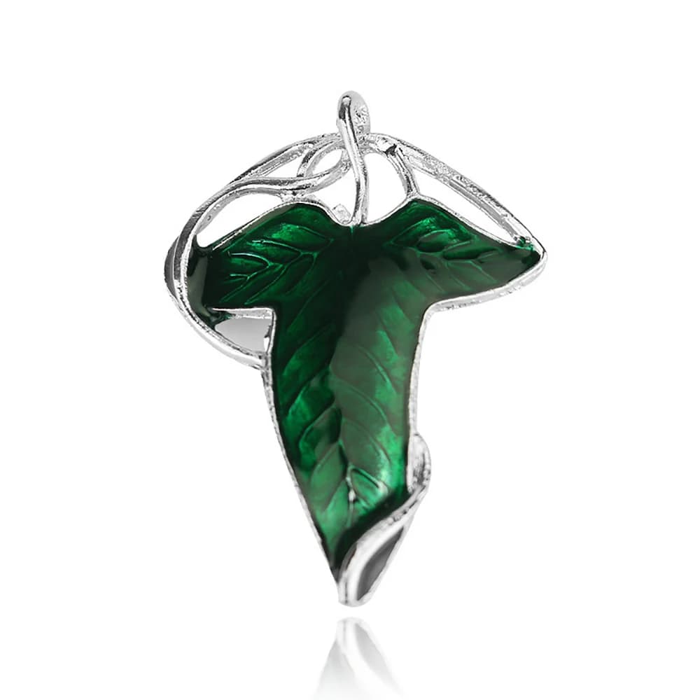 Seigneur des anneaux elfique broches broche Vintage feuille verte Badge broches chapeaux vêtements sac à dos décoration bijoux accessoires cadeau