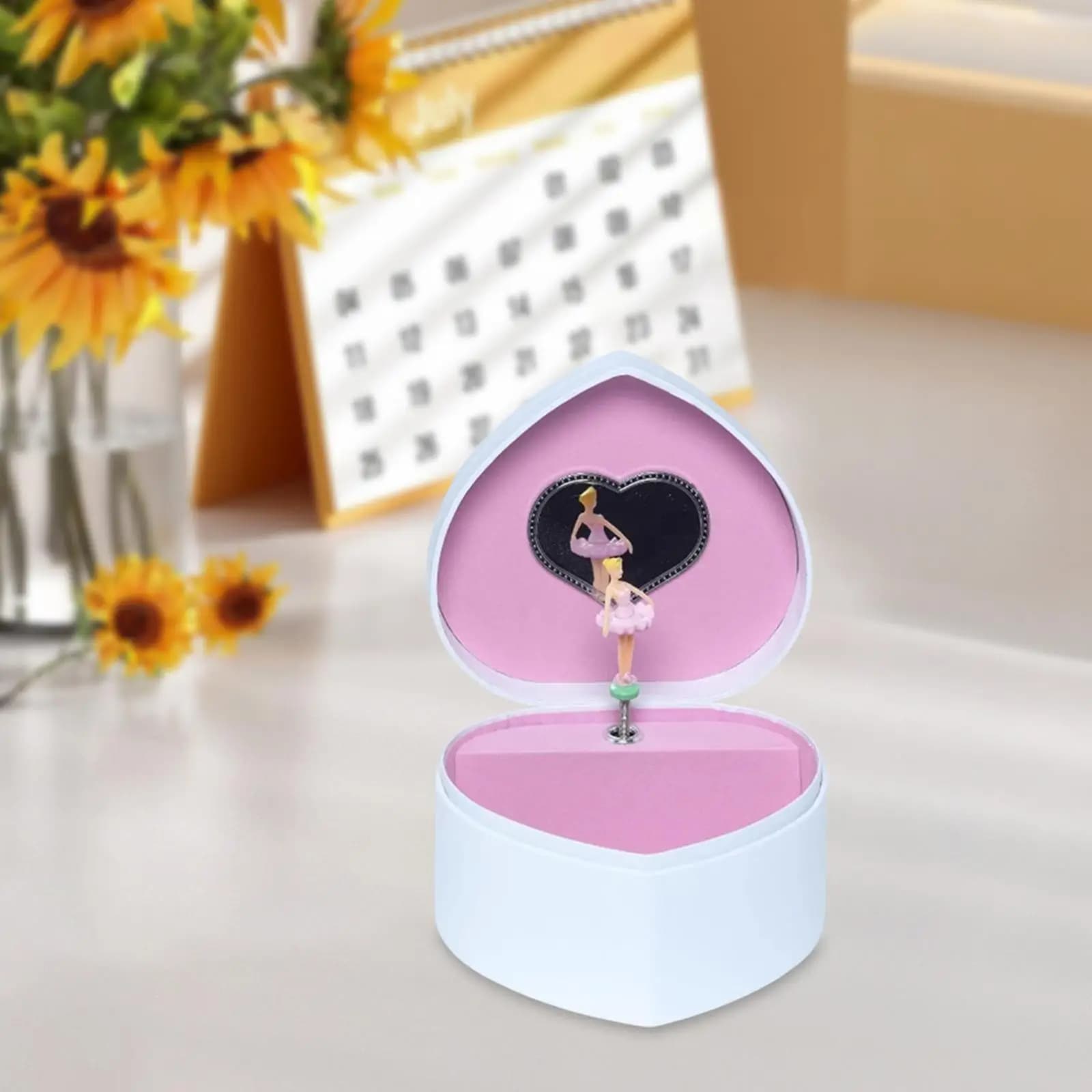 Boîte à bijoux pratique, cadeau d'anniversaire, boîte à musique rotative avec danseuse de ballet pour coiffeuse, salon, maison, appartements, bracelet
