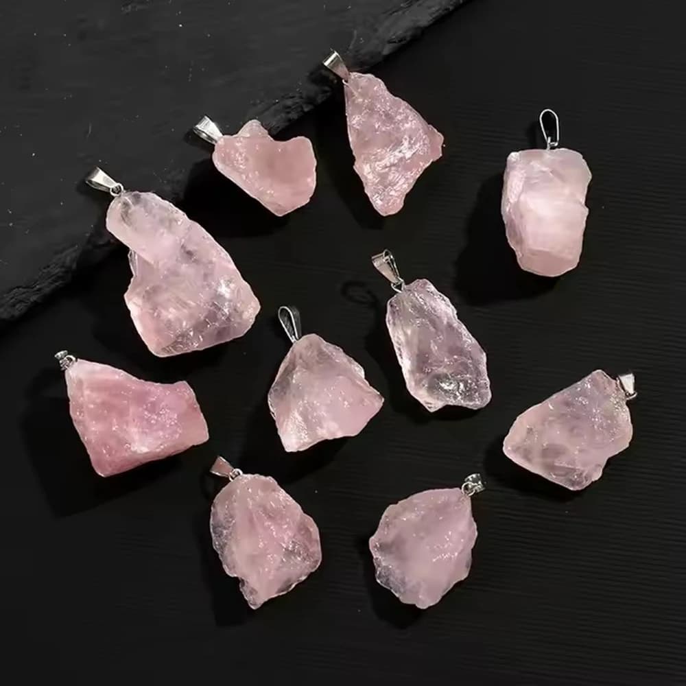 Collier avec Pendentif en Pierre Naturelle pour Homme et Femme