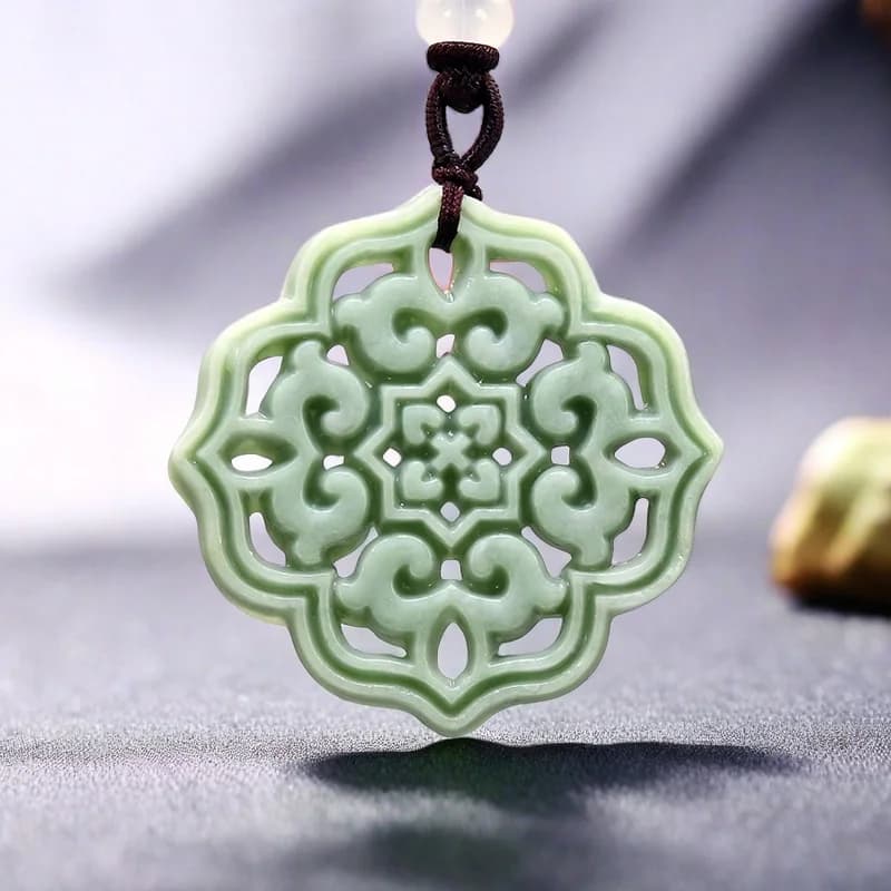 Collier pendentif fleur sculpté pour hommes et femmes, pierres précieuses naturelles, véritable diversification, créateur de mode, accessoires ismans soignés, bijoux cadeaux