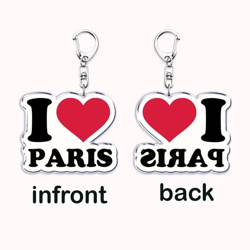 Hot I Love Keychains for Accessrespiration, Jewelry Gifts, Chains for Bag, Boom G, KONG, NEW YORK, BANGKOK, TOKYO SEOUL DUBAI