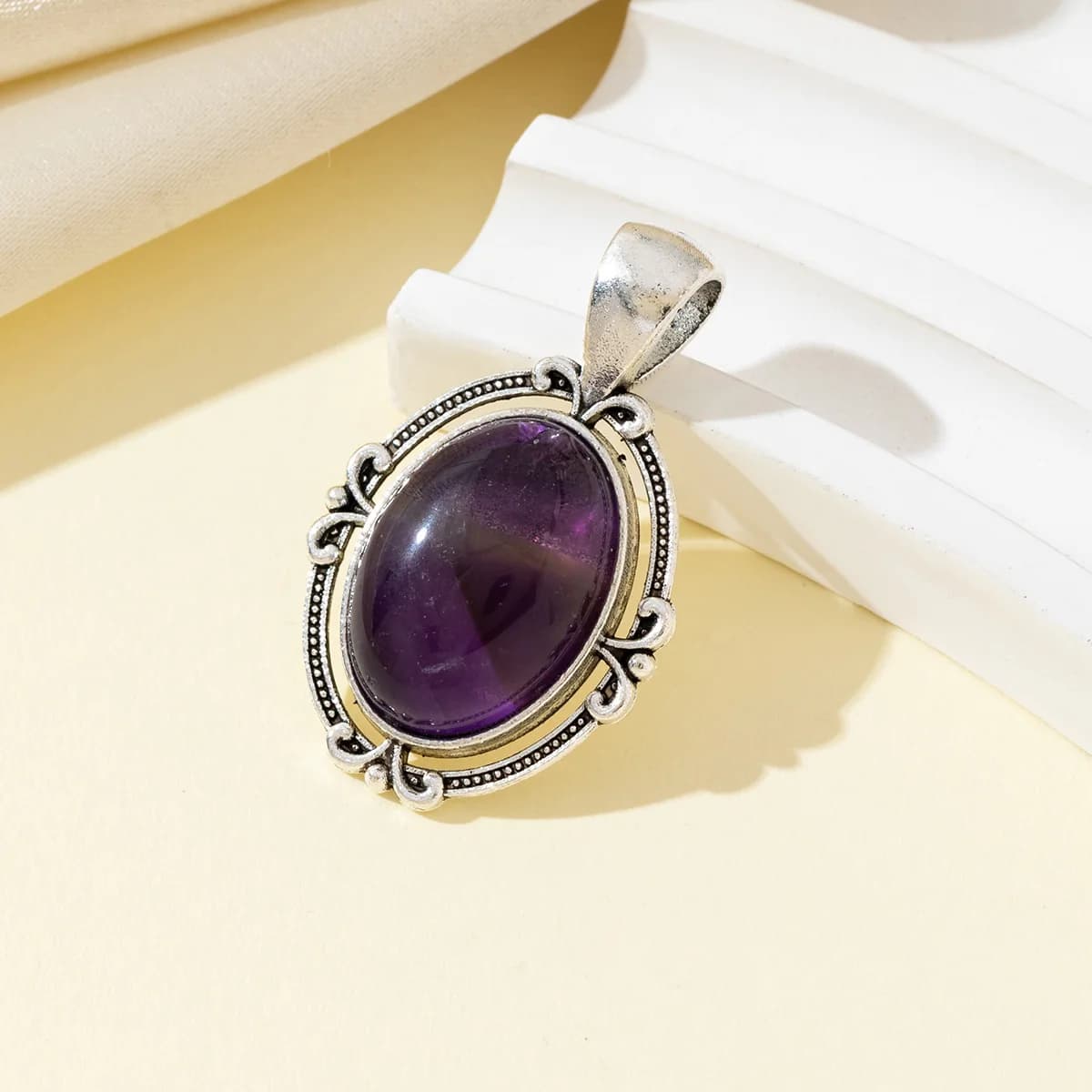 Pendentif en dentelle naturelle, coquille de nacre ovale, 34x21mm, pour la fabrication de bijoux, accessoire de collier à faire soi-même