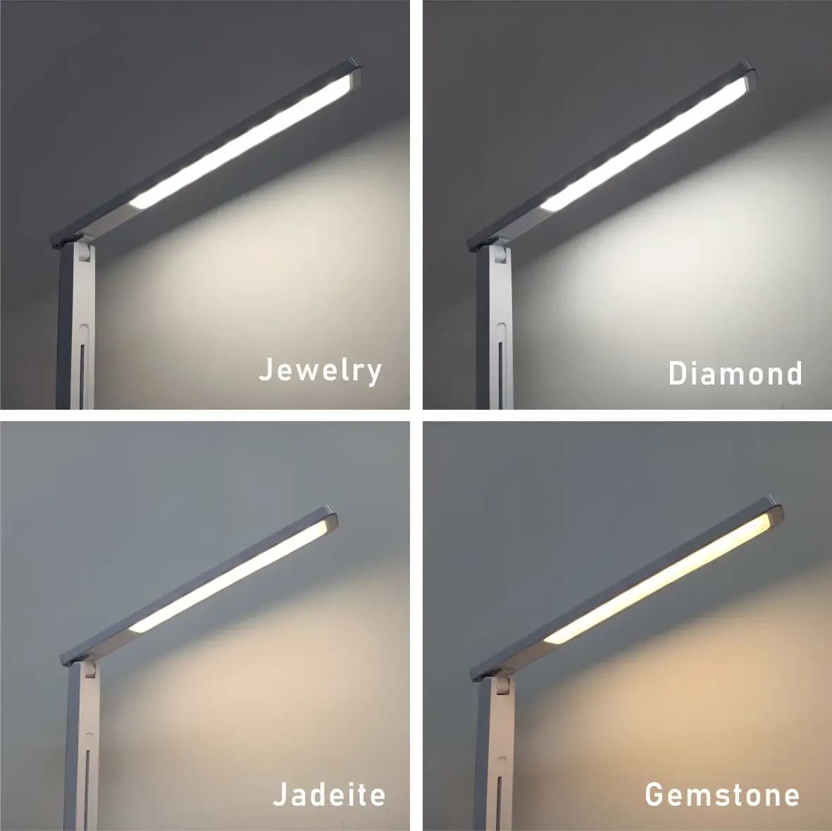 Bijoux multi-fonction quatre lampe intelligente lampe de bureau de travail pour diamant pierres précieuses jadéite outils d'identification Instruments LYSUZ