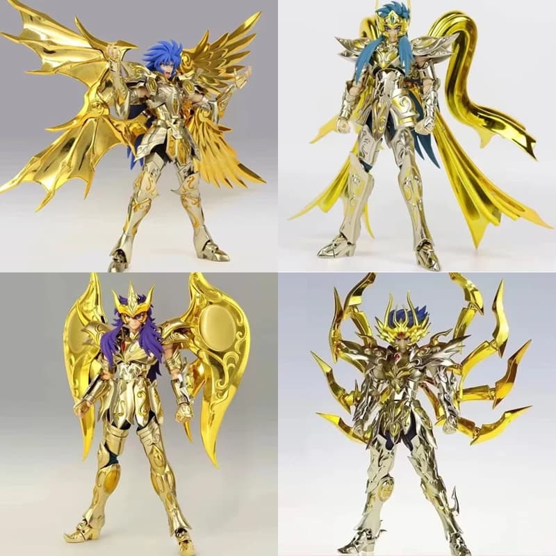 Figurines d'action Great Toys/GT Seiya Myth Cloth EX Gemini Cancer Sagittarius Scorpio Aquarius SOG Gold Knights of Zodiac en stock