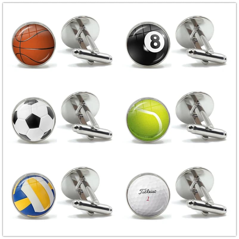 Boutons de manchette boules pour hommes, couleur argent/Bronze ancien, bouton de manchette pour chemise de Gentleman, boutons de manchette de mariage, cadeaux