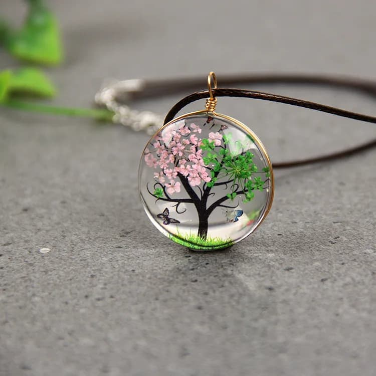 Collier pendentif arbre de vie en cristal, bijoux Talismans, accessoires de mode, cadeaux de luxe pour femmes, breloque amulette Vintage de styliste
