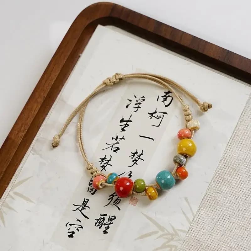 Bracelet en céramique avec couleurs durables Bracelet perlé élégant pour un usage quotidien Bracelets de voyage de fête Pulseras Бижутерия