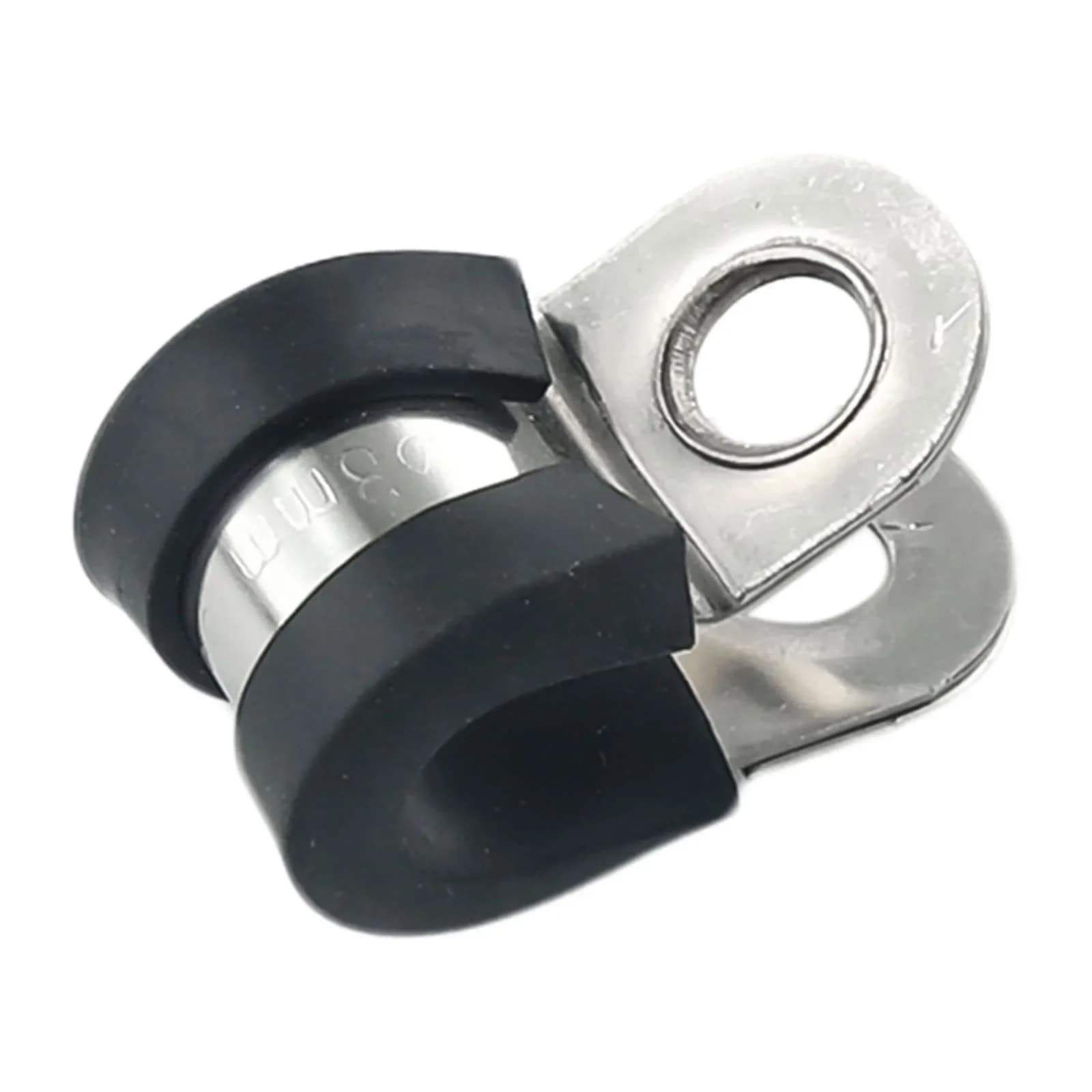 Collier de serrage doublé en caoutchouc, 10 pièces, 6/8/10mm, support de câble, collier de serrage en acier inoxydable, Clips de tuyau de retenue, support de fil de Tube de fixation