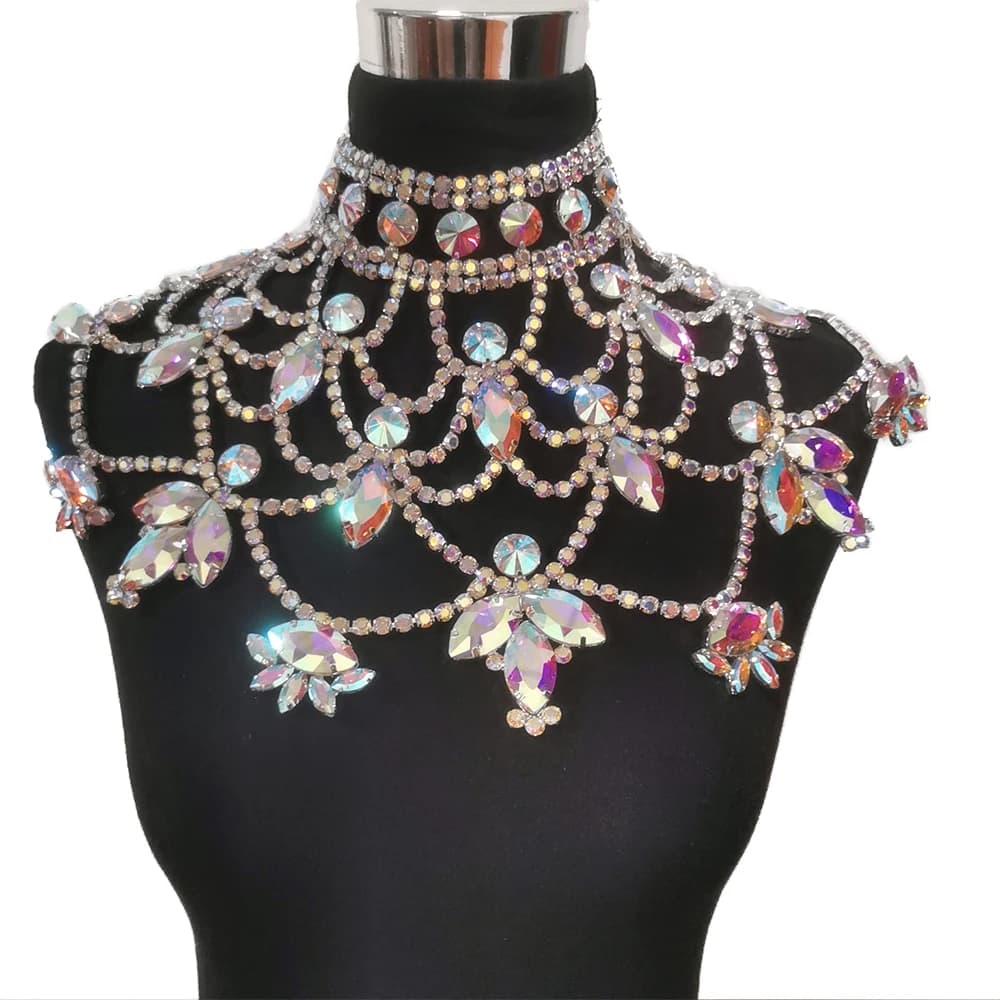 Collier de Luxe Toxique Super Brcorporelle Instadrag Dragshow, Bijoux de Spectacle de miles, Énorme, de Bonne Qualité, pour Occasions Spéciales, Émission de Télévision, 16-SS28