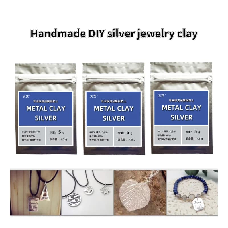 Bijoux créatifs en argent faits maison, pendentifs en argile faits à la main, bagues de couple, bracelets, colliers, cadeau de vacances, matériaux faits à la main