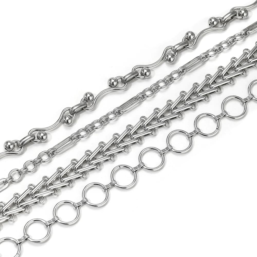 Chaînes combinées en acier inoxydable de 1 mètre