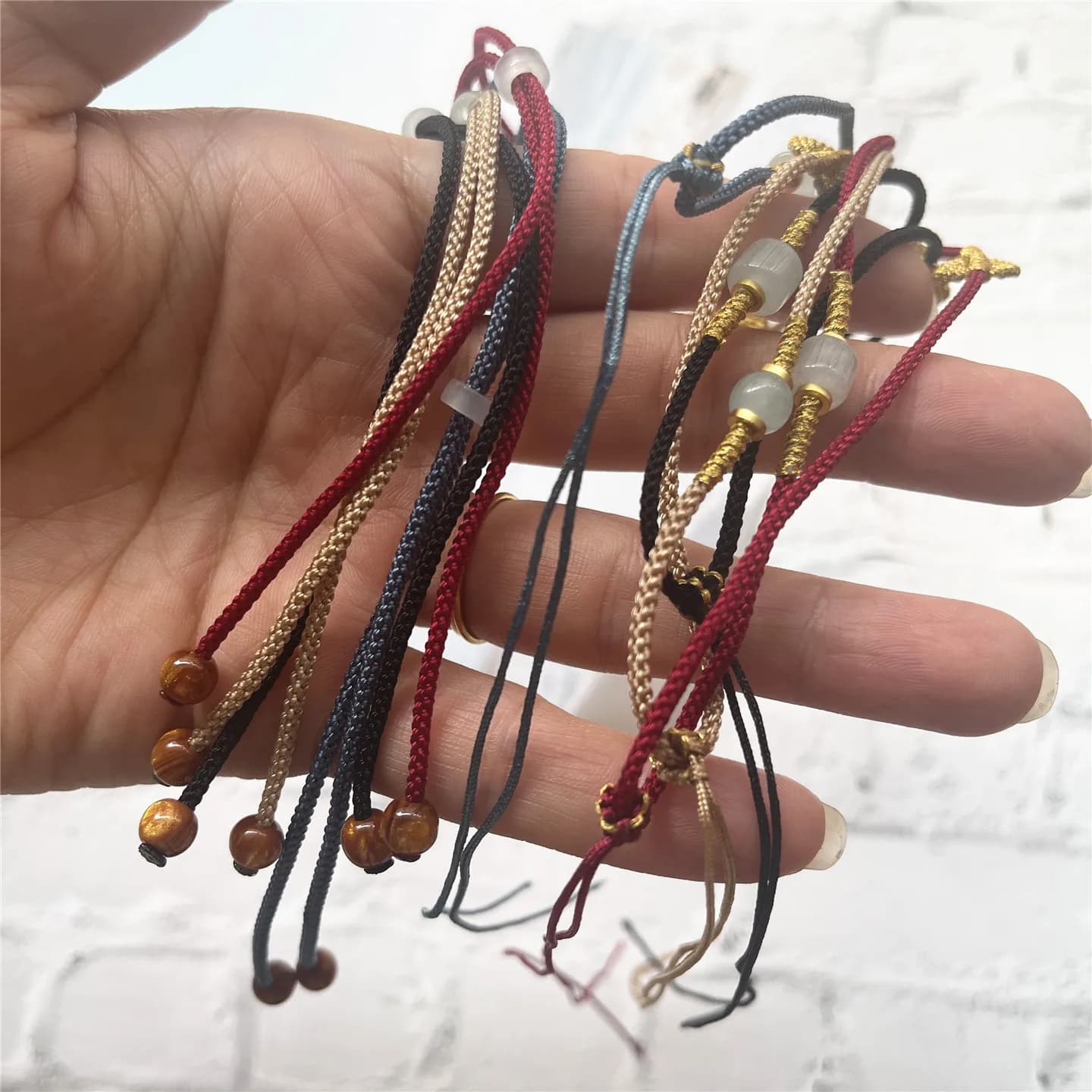 Fils à bijoux fil fait à la main pour matériaux de bijoux ligne de collier réglable perles exquises pour accessoires de couture corde