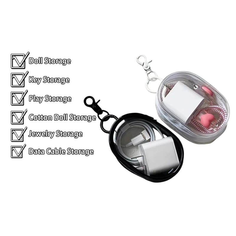 Organisateur de bijoux en plastique Transparent