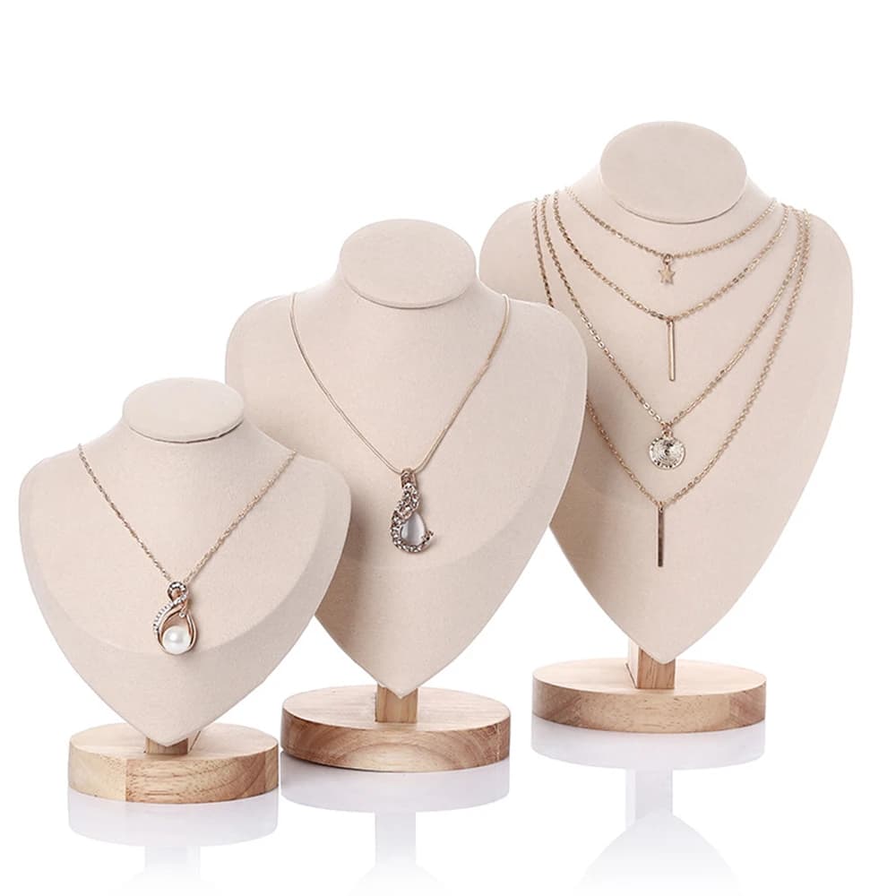 Présentoir à Bijoux en Velours de Haute Qualité, Modèle Buste, Présentoir, Collier, Mannequin, Support, Nouveau