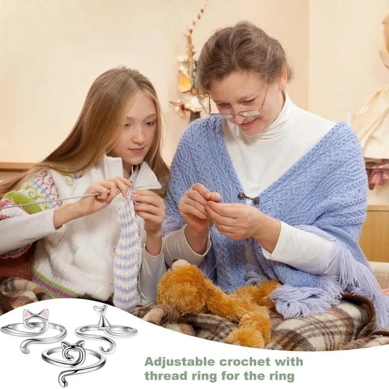 Anneau au Crochet 3 pièces