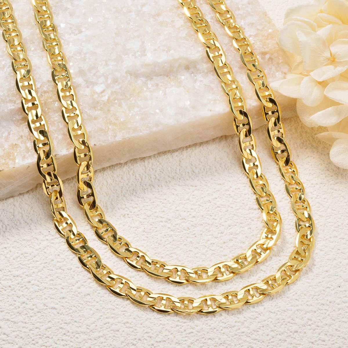 Collier Punk à chaîne épaisse, cadeaux de luxe tendance, italie 750, maillons en cuivre plaqué or 18 carats, bijoux de dubaï pour femmes, cadeau de fête au cou pour hommes