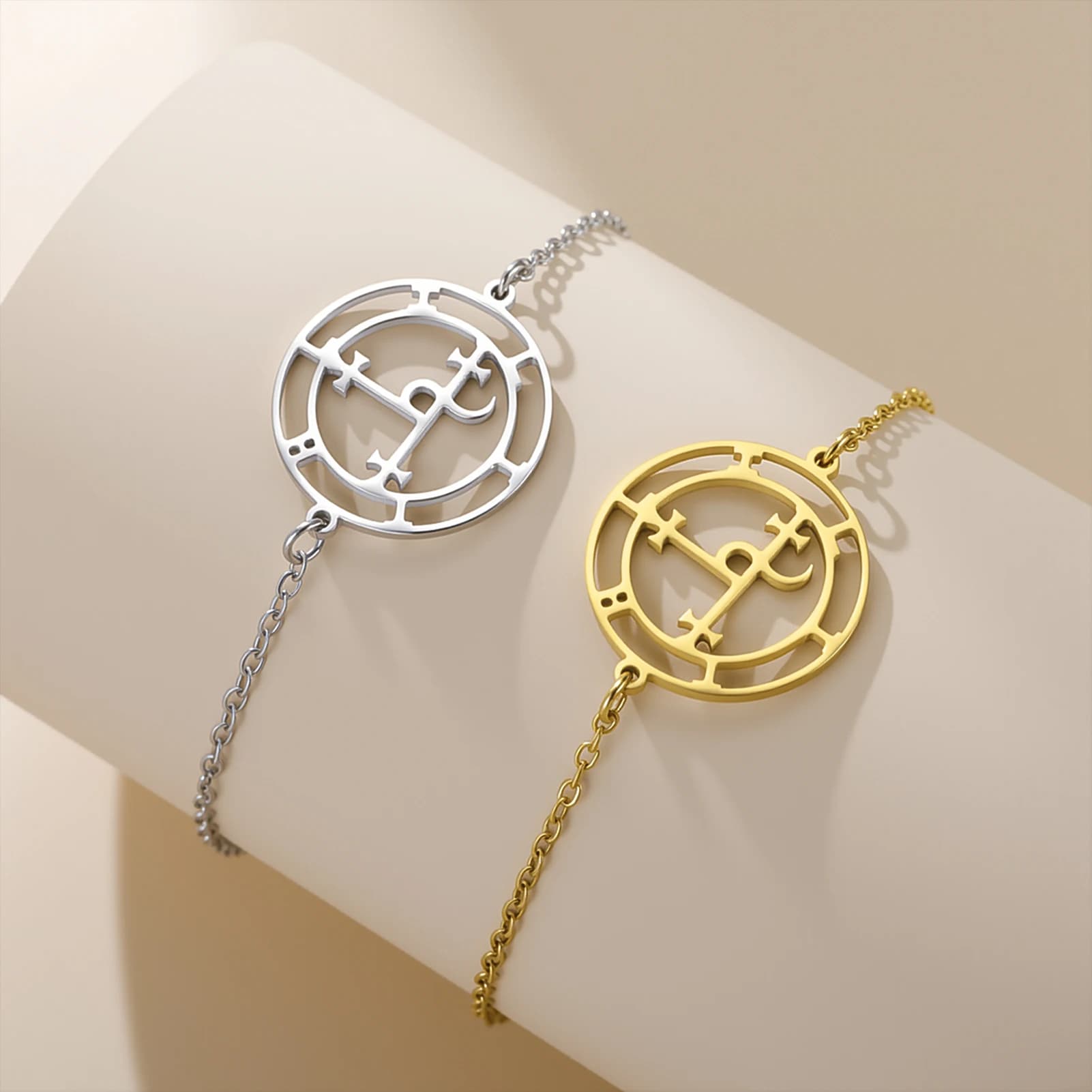 Bracelet Sigil of Lilith en acier inoxydable, bijoux qui ne se décolorent pas pour femmes, cadeau du nouvel an