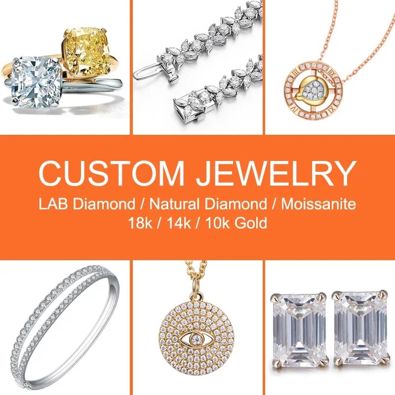Bijoux Messi, diamants cultivés en laboratoire de 0,3 ct, 0,4 ct, 0,5 ct, 0,6 ct, 0,7 ct, 0,8 ct, 0,9 ct, sans certificat IGI, diamants de laboratoire en gros