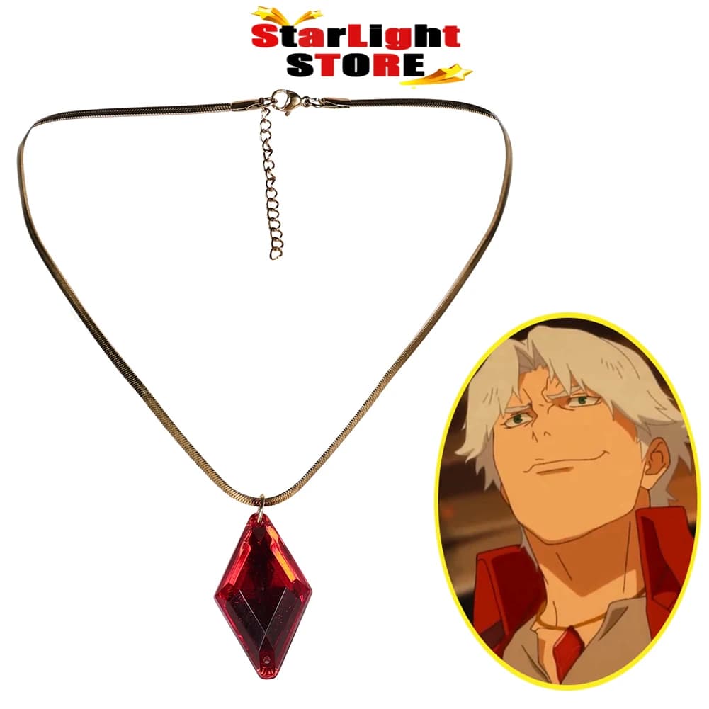 Jeu DmC Dante Cosplay collier pendentif adulte hommes Fantasia col rouge dentelle hommes Halloween carnaval Costume accessoires cadeaux
