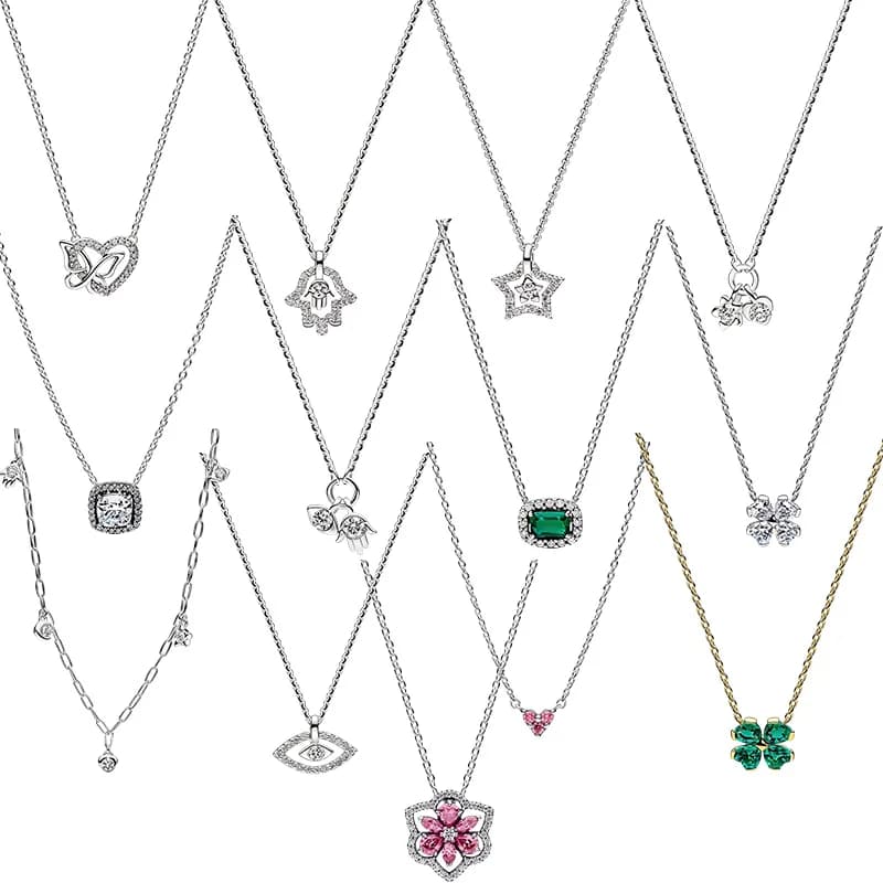 Collier en argent S925, série Dynamic Guardian, collier trèfle d'amour, chaîne de clavicule, bijoux de mode