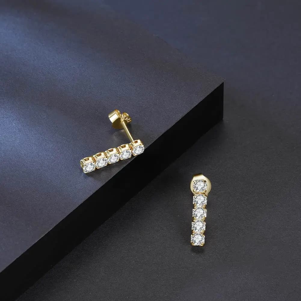 KISS MANDY Boucles d'oreilles pendantes en argent sterling 925 avec cristal de zircon étincelant, bijoux polyvalents pour mariage, fête, mariée, SE396