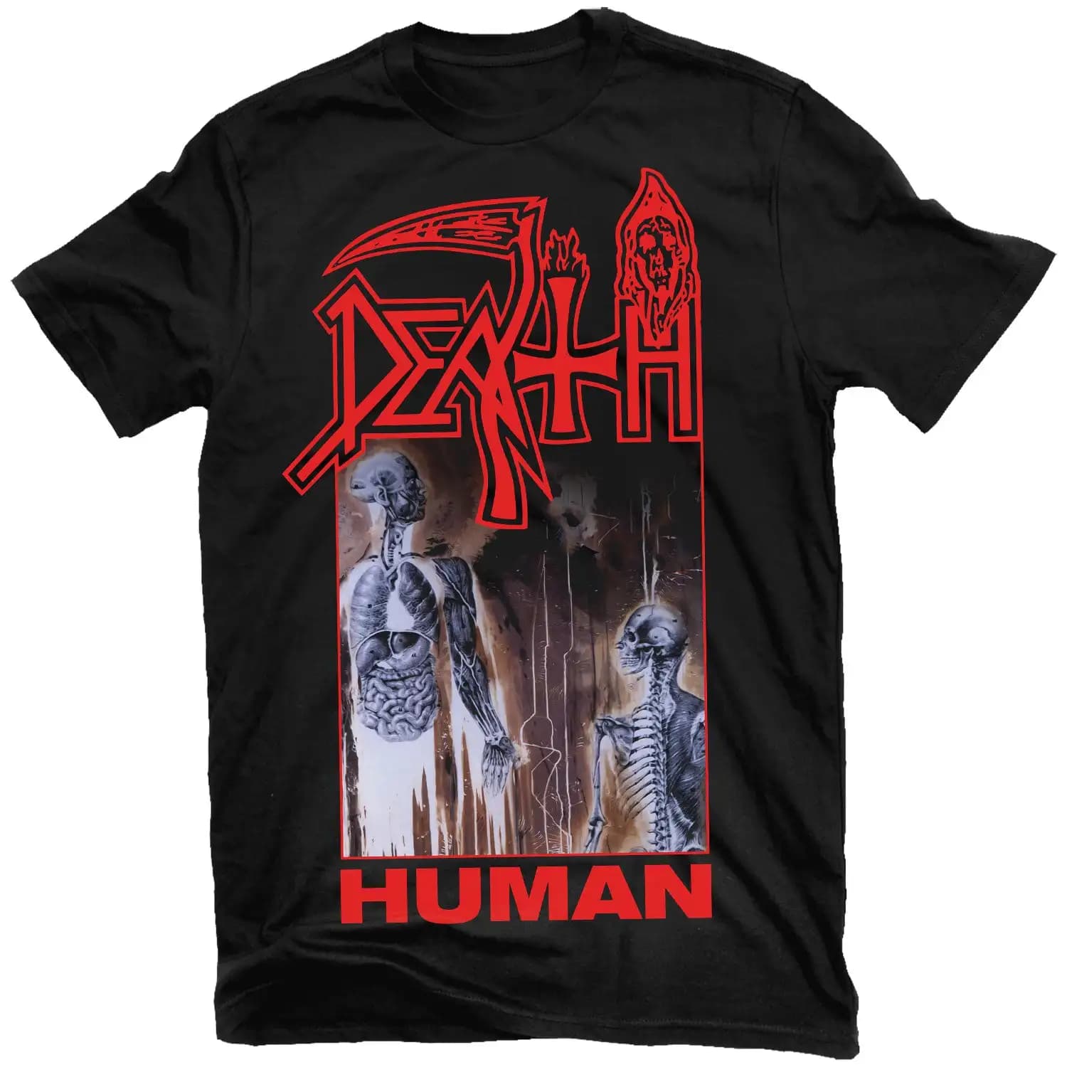 T-shirt décontracté d'été style groupe de rock heavy metal Death Scream Bloody Gore