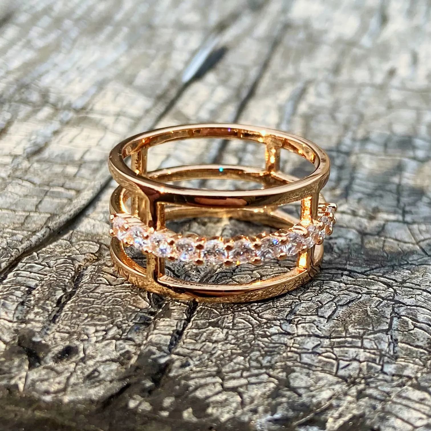 Bague Vintage Cubique TJ4 pour Femme, Bijoux Personnalisés, Contre-indiqué