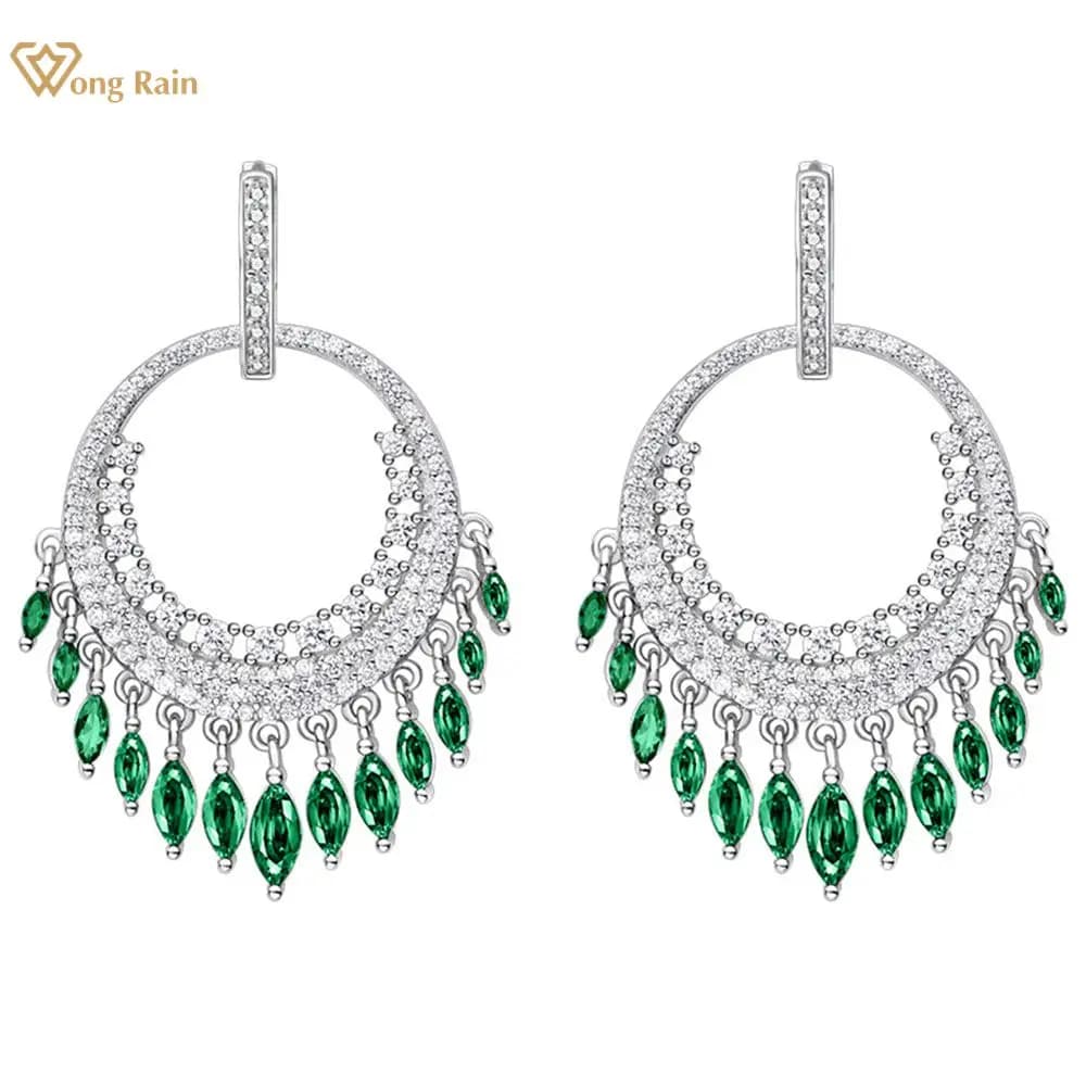 Wong Rain-Boucles d'oreilles créoles bohèmes en argent regardé 925