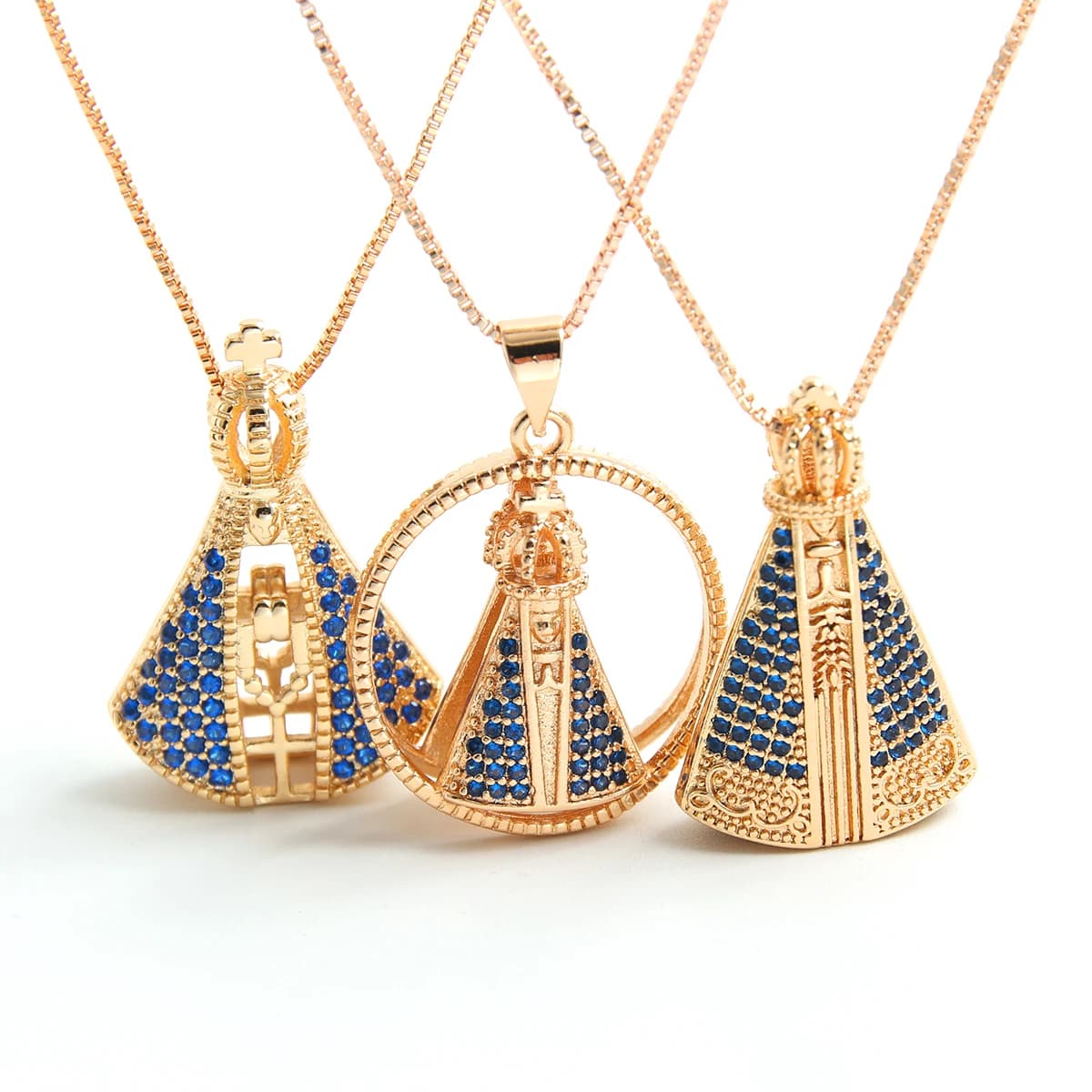SUNSLL – collier vintage double face plaqué or