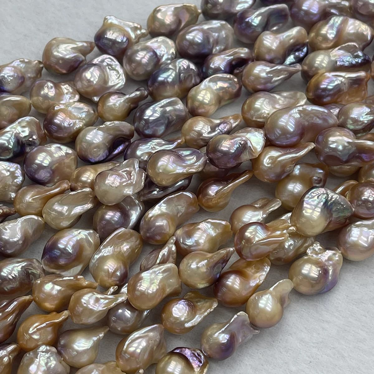 Collier de perles baroques naturelles d'eau douce violettes de 15x20mm-16x25mm, matériaux semi-finis pour la fabrication de bijoux DIY, accessoires cadeaux