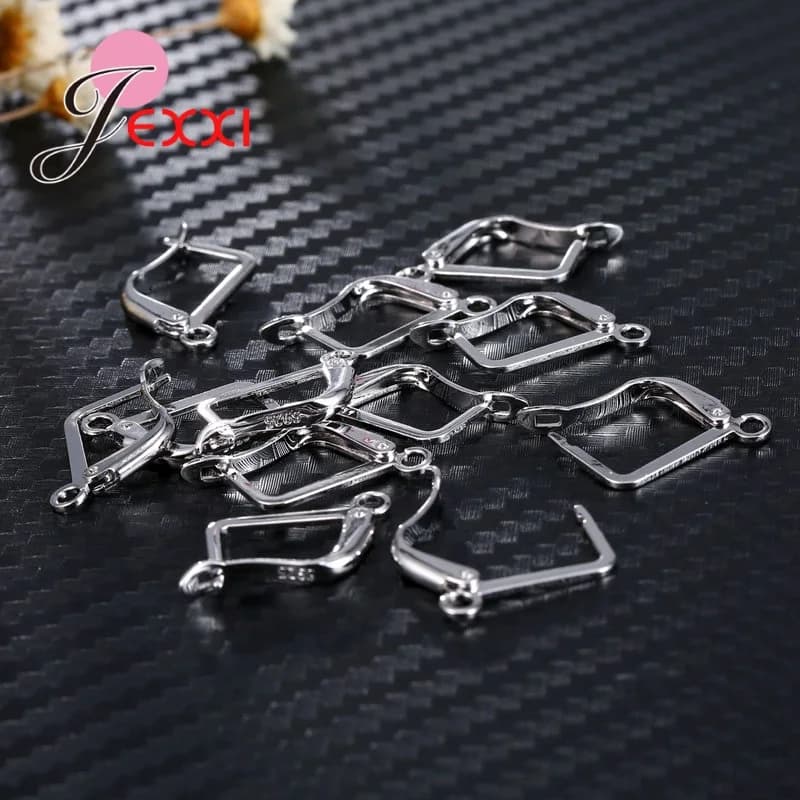 200 PCS/lot raccords de fil d'oreille composants de bijoux 925 en argent Sterling perles faites à la main résultats composants de bijoux perles