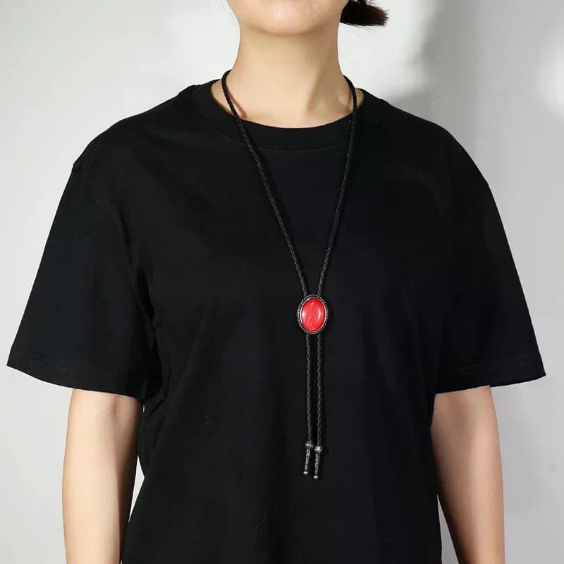 Collier en cuir Vintage pour hommes