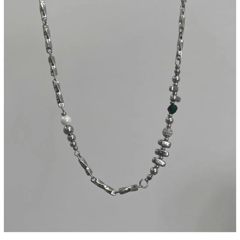 Collier d'épissure sans décoloration en acier inoxydable pour hommes, chaîne de clavicule Hip-hop, accessoires de bijoux à la mode