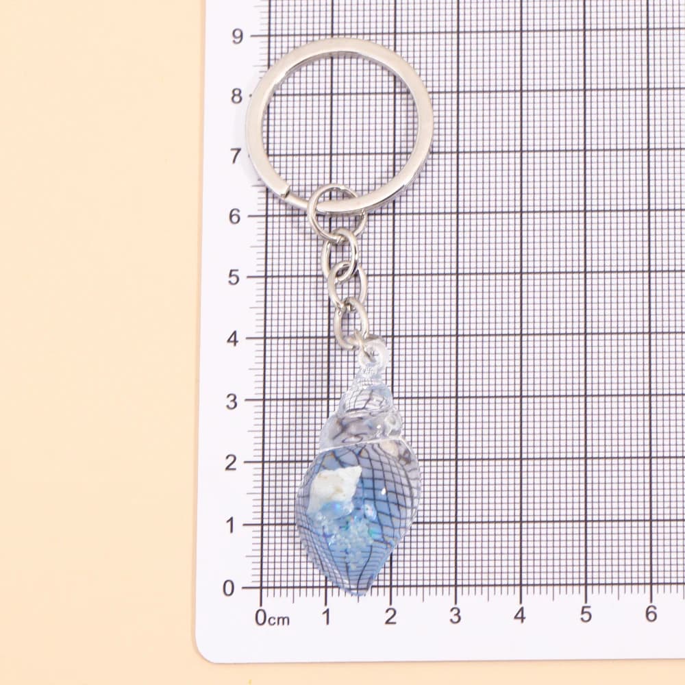 Mignon coloré lumineux conque pendentif bijoux porte-clés créatif personnalisé vacances Souvenirs cadeau voiture sacs