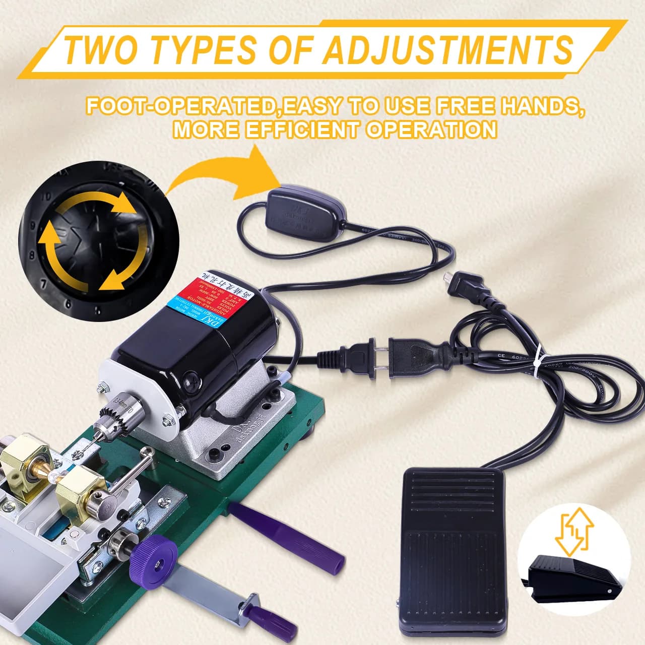 Kit de machine à percer pour bijoux TOOLTOS, machine à percer les perles de haute précision avec accessoires complets pour la fabrication de bijoux