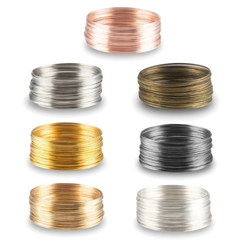Fil d'acier à mémoire forme pour fabrication bijoux