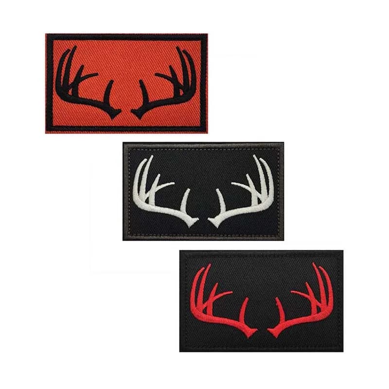 Emblème de moral de chasse en plein air, vêtements en bois, Patch brodé à crochet et boucle, Badge tactique pour brassard, sac à dos, chapeau