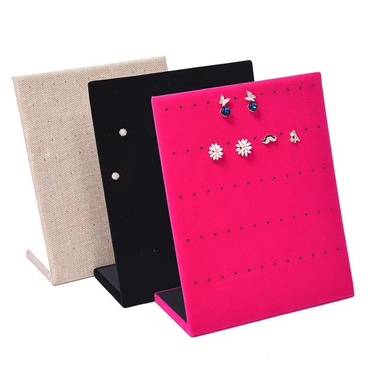 Présentoir de bijoux, présentoir de boucles d'oreilles, vitrine de rangement de boucles d'oreilles, support de panneau, organisateur de bijoux