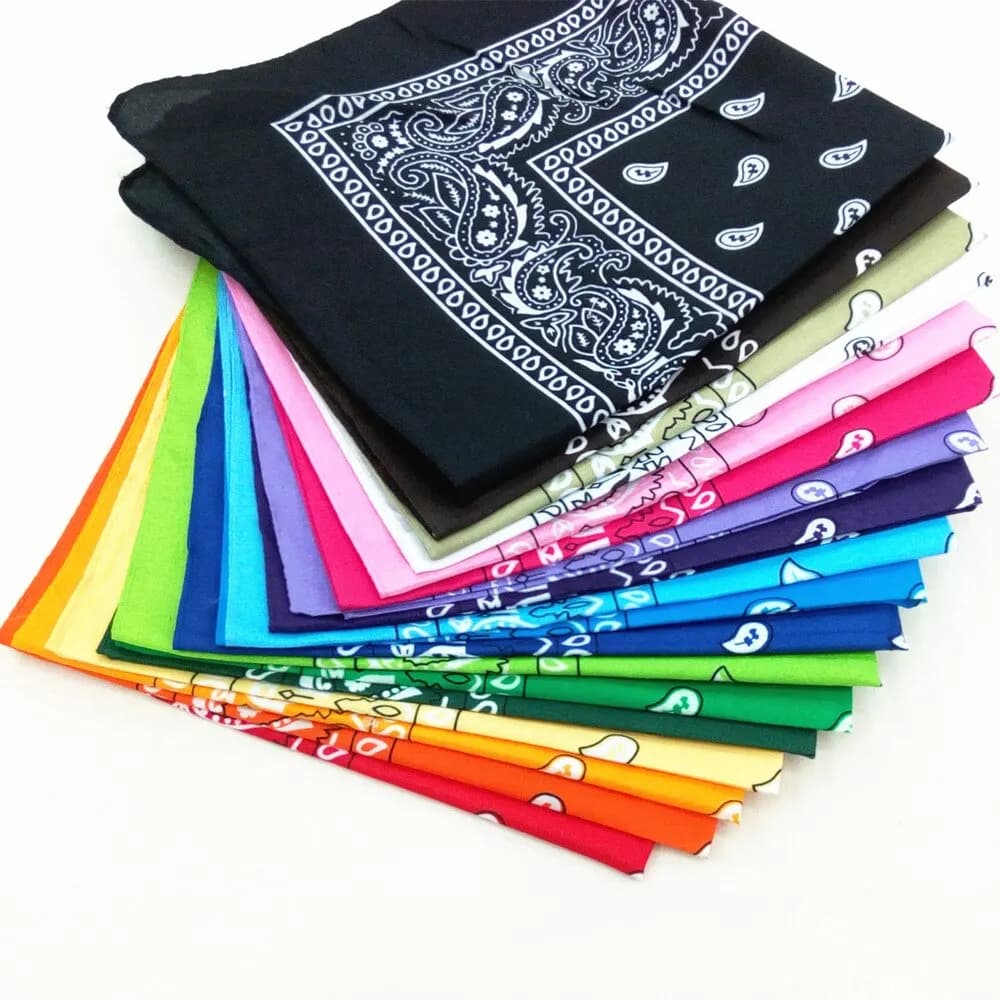 Hip Hop Bandana 23 Styles homme femmes mode bandeaux d'extérieur bandeau de cheveux enveloppes de poignet foulards de cheveux accessoires de cheveux de haute qualité