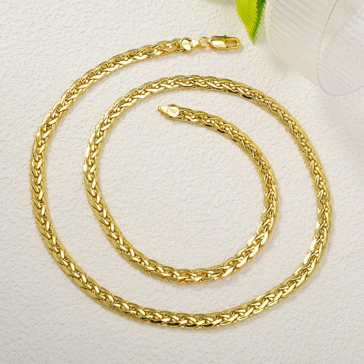 Collier chaîne serpent plaqué or 18 carats, bijoux simples à la mode italienne, cadeau d'anniversaire de mariage africain pour femmes
