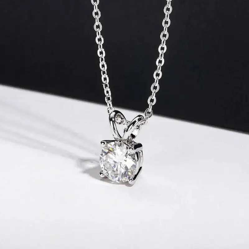 JoiasHome – ensemble de bijoux en Moissanite VVS1 4CT, pendentif en argent Sterling 925, collier, bague, boucles d'oreilles pour femmes, cadeau de mode pour rendez-vous galant