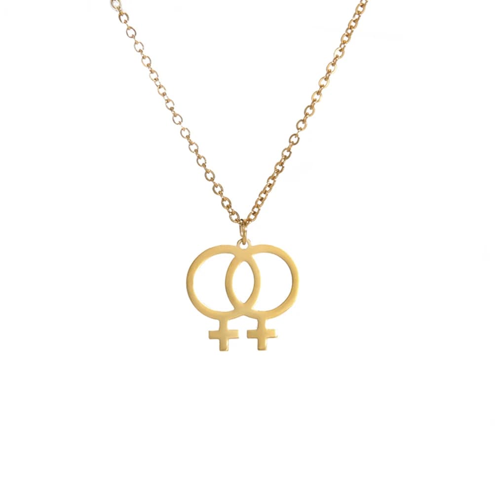 Amaxer Venus collier Vintage femme symbole pendentif colliers pour femmes chaîne tour de cou Protection fête bijoux ami cadeau